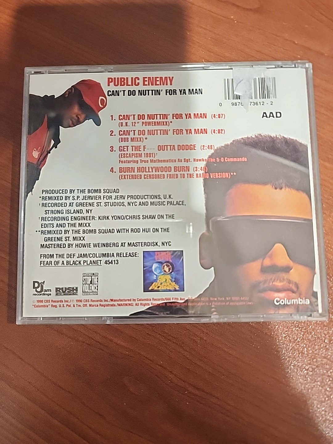 public enemy can't do nuttin' for ya man cd