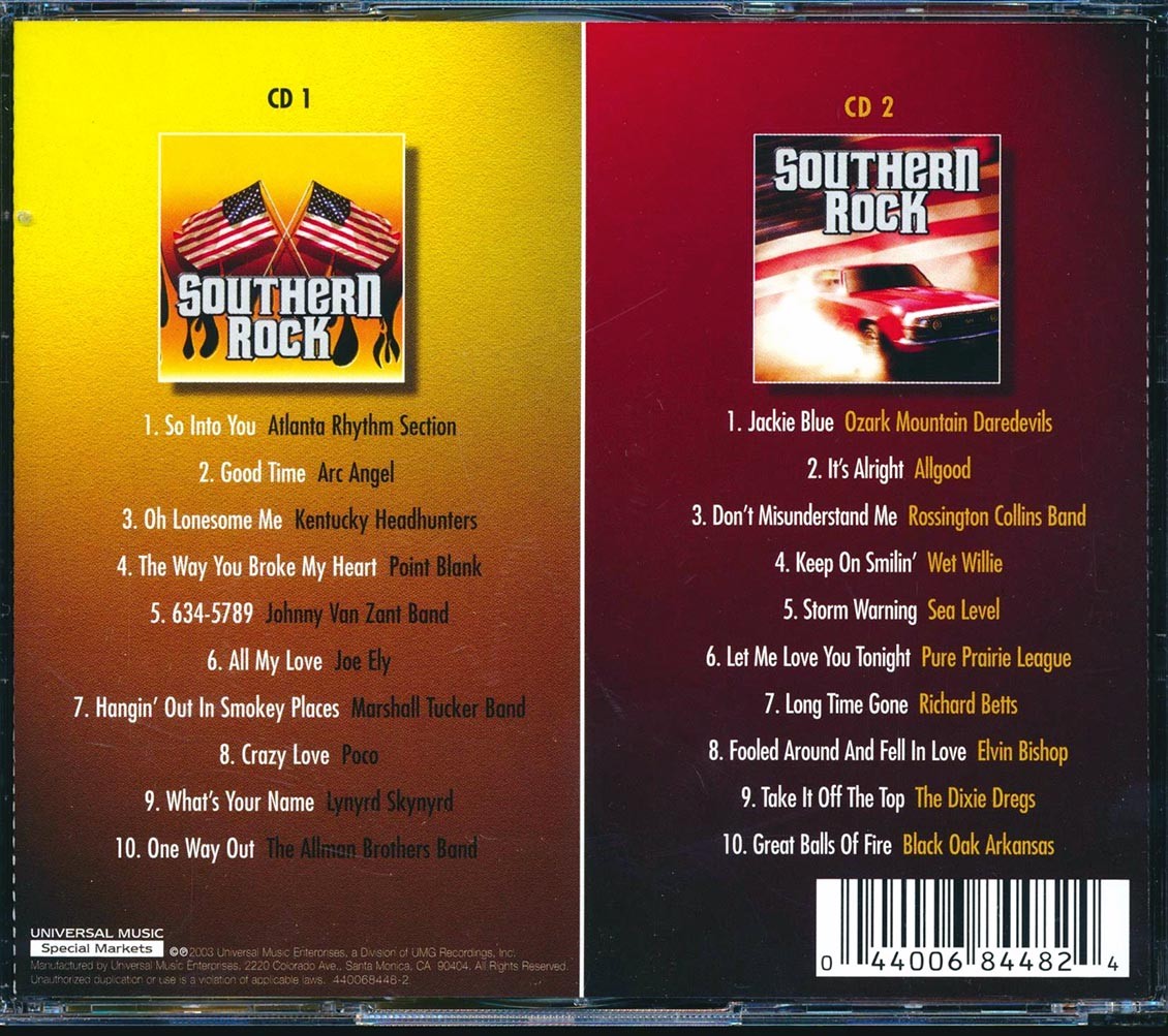 Various - Southern Rock (20 tracks) (2xCD) [New CD]