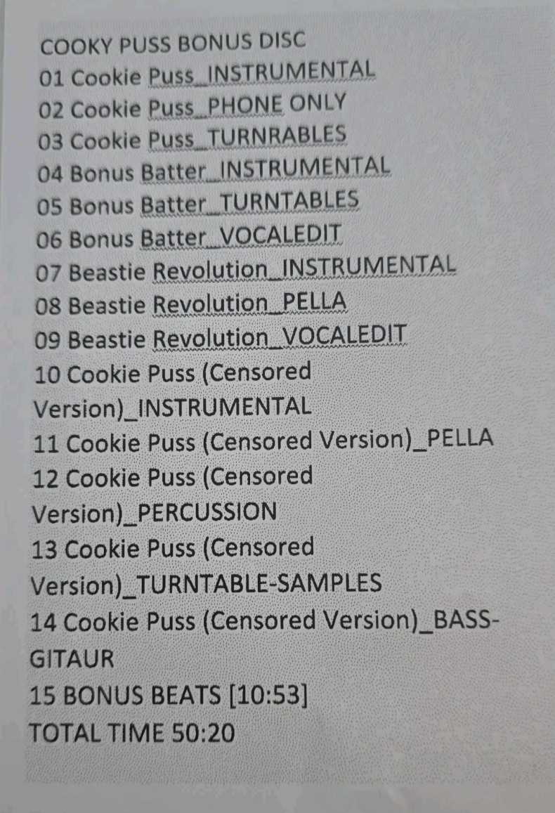 Cooky Puss CD France [MOTR 26CD] + INSTRUMENTAL/PELLA/STEMS. 2CD 15 Bonus Tracks