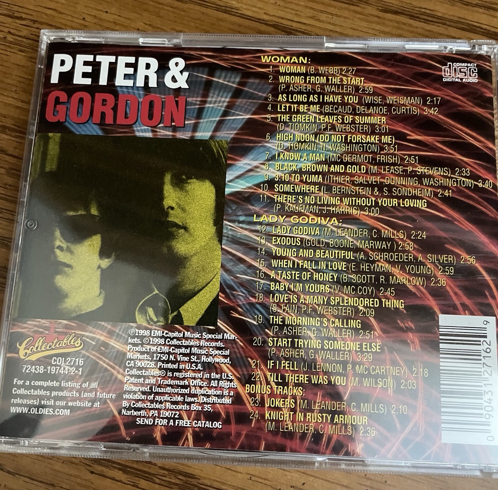 Peter And Gordon Collectibles CD Collection