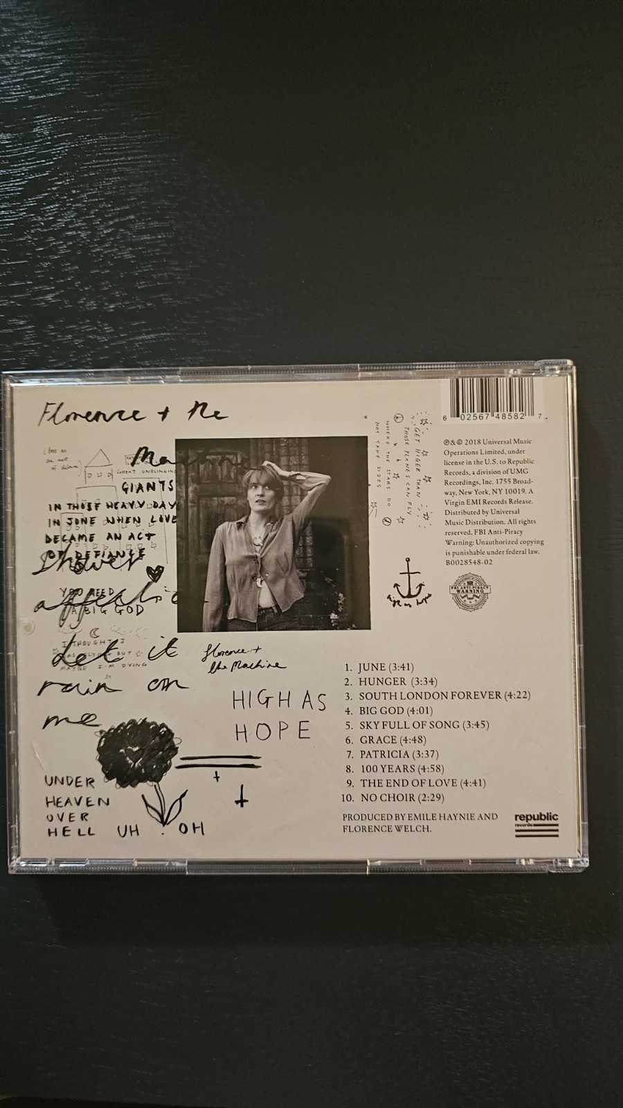 Florence + the Machine High as Hope CD