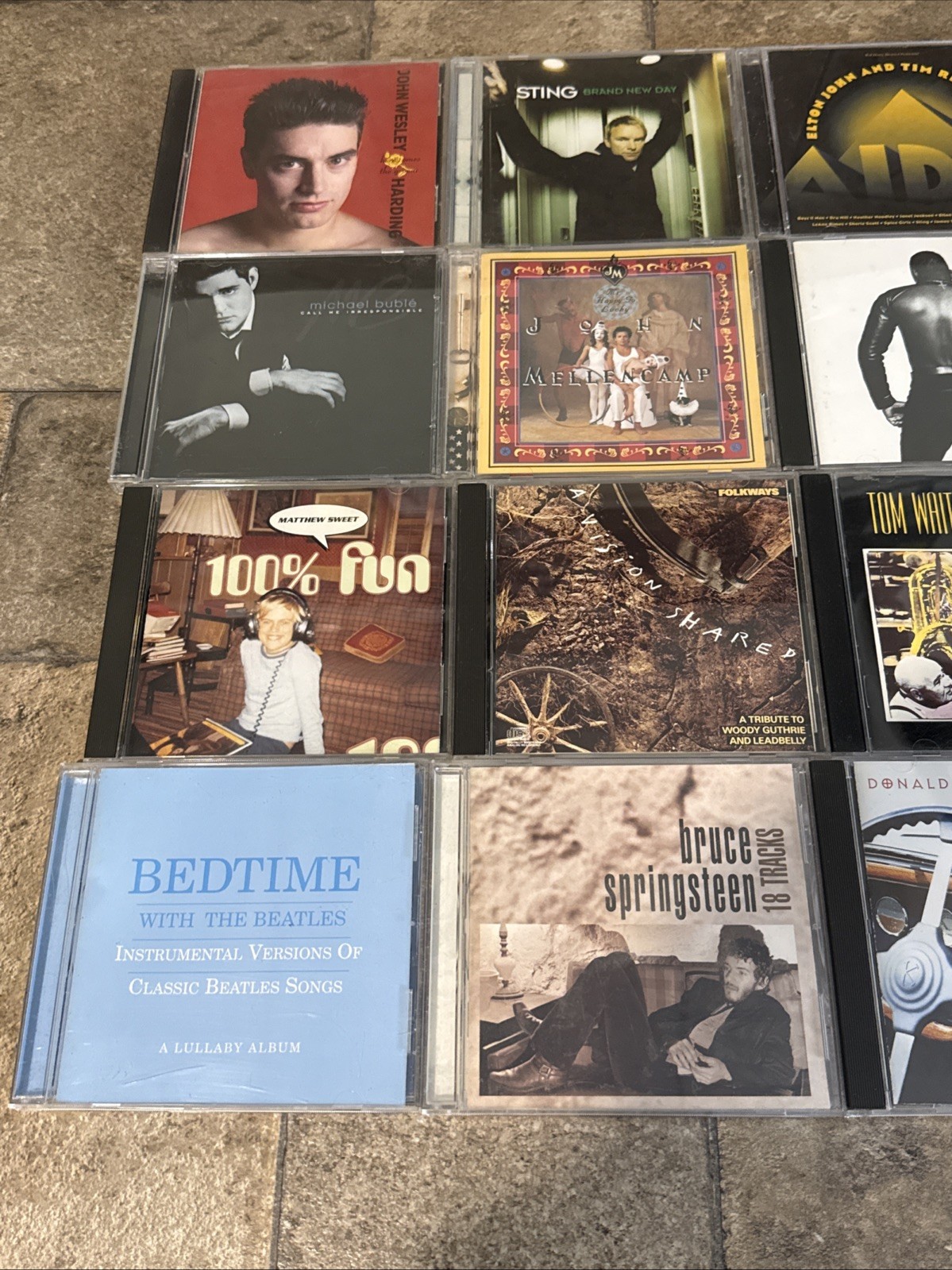 16 CD Lot Singer Songwriter Rock Pop Sting Springsteen Lou Reed Tom Waits VG
