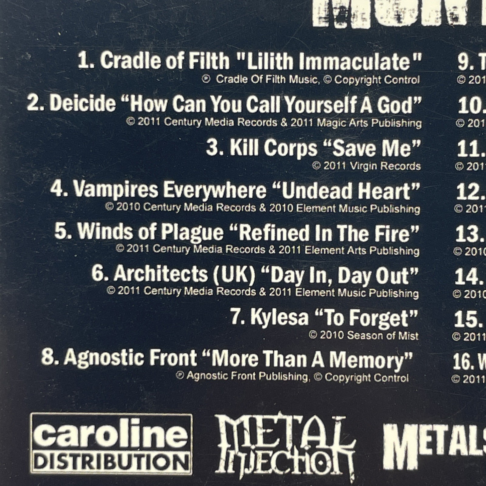 Various – March Is Metal Month 2011 - Caroline Distribution – CD Compilation