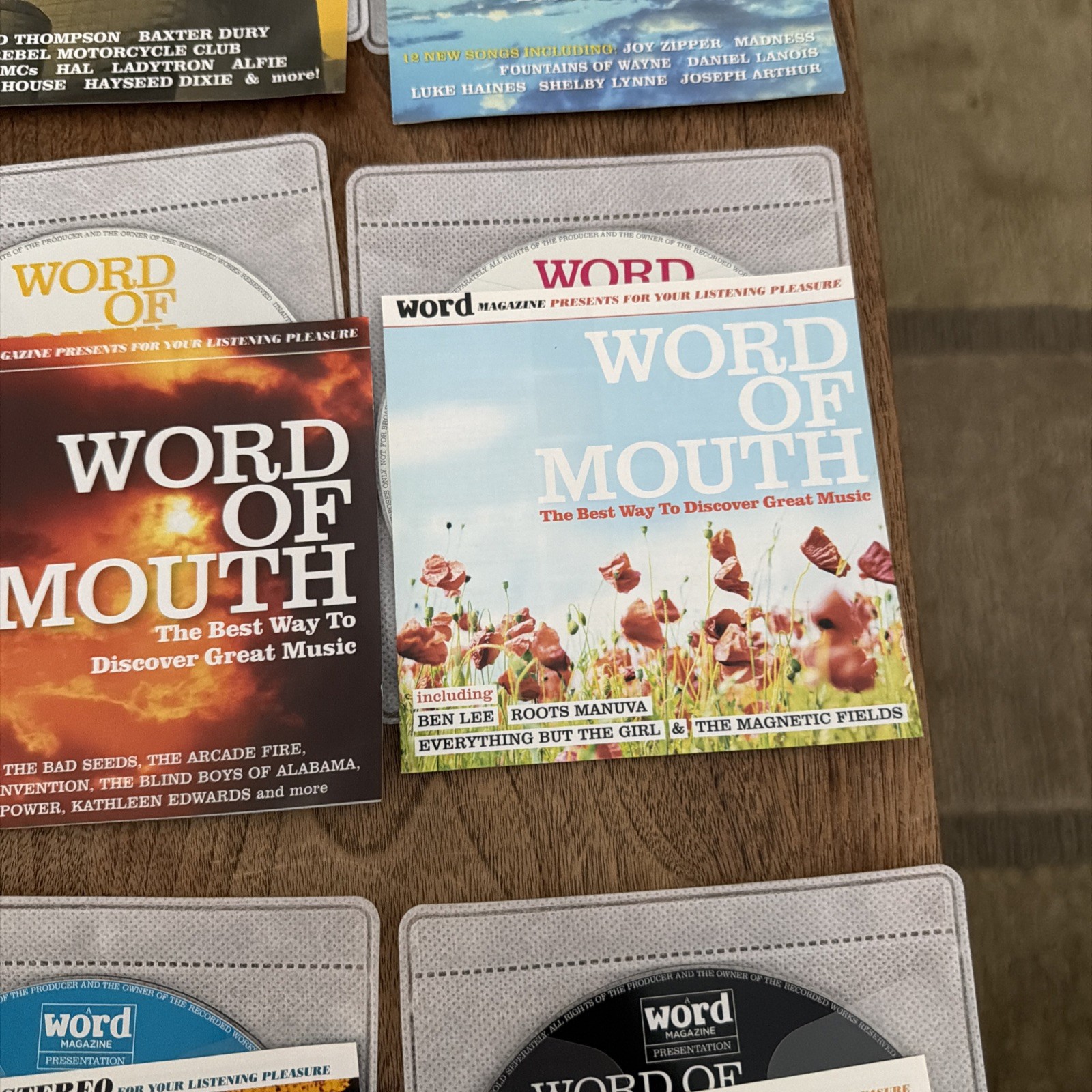 The Word Magazine WORD OF MOUTH 9 CD LOT Various Pop UK 2000s