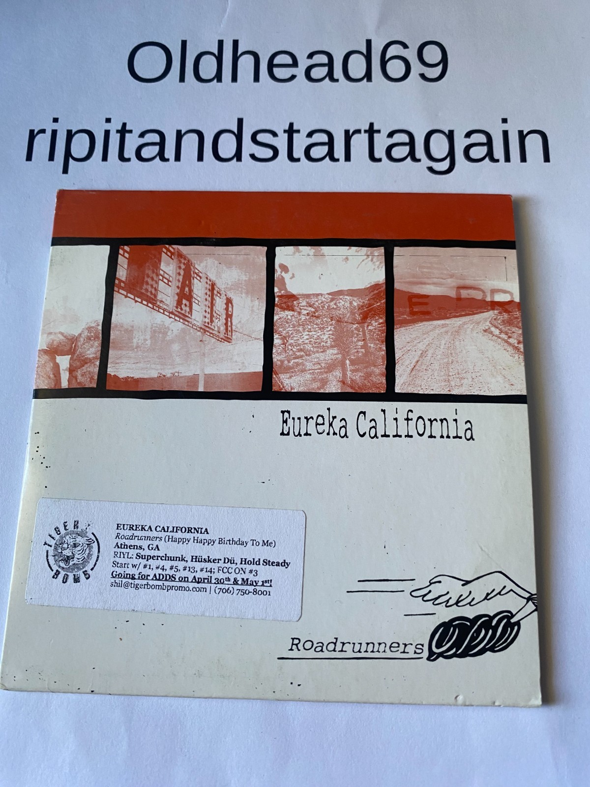 Roadrunners by Eureka California (CD, 2018) promo slimcase Very good condition