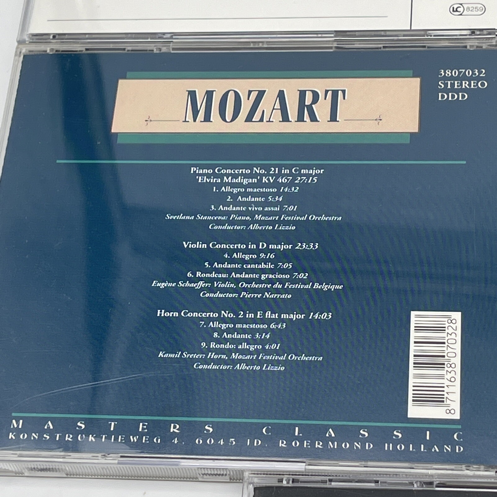 Lot of 5 Mozart CD's - All Pre-Owned. See Description and Picture for more info