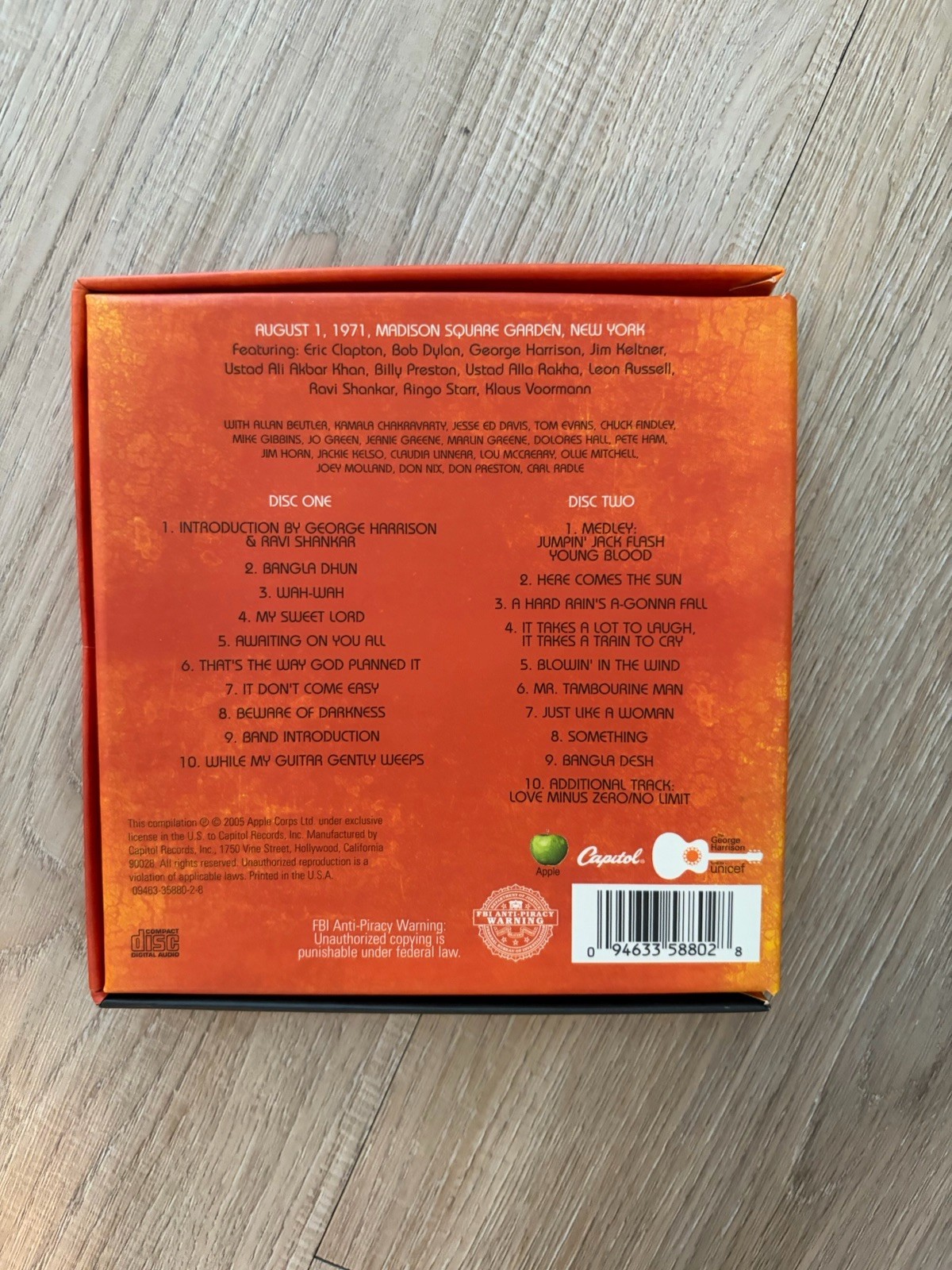 George Harrison And Friends - The Concert For Bangladesh 2 CD Set 2005