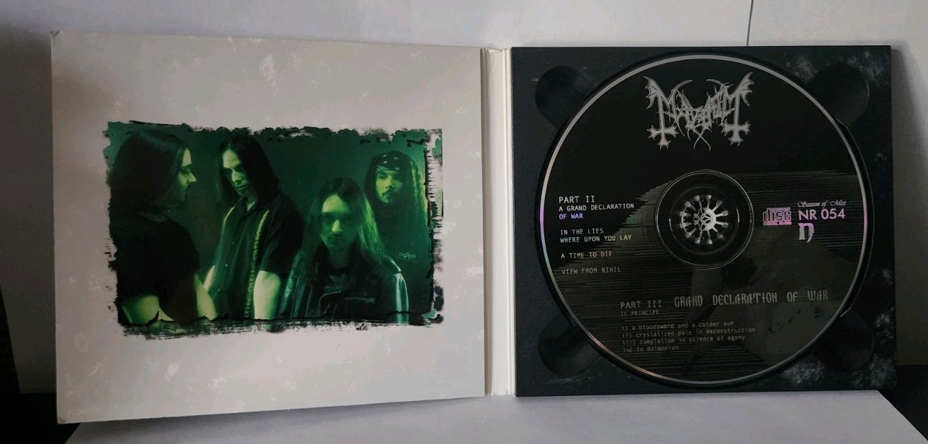 Mayhem - Grand Declaration of War (CD 2000 Necropolis Records)