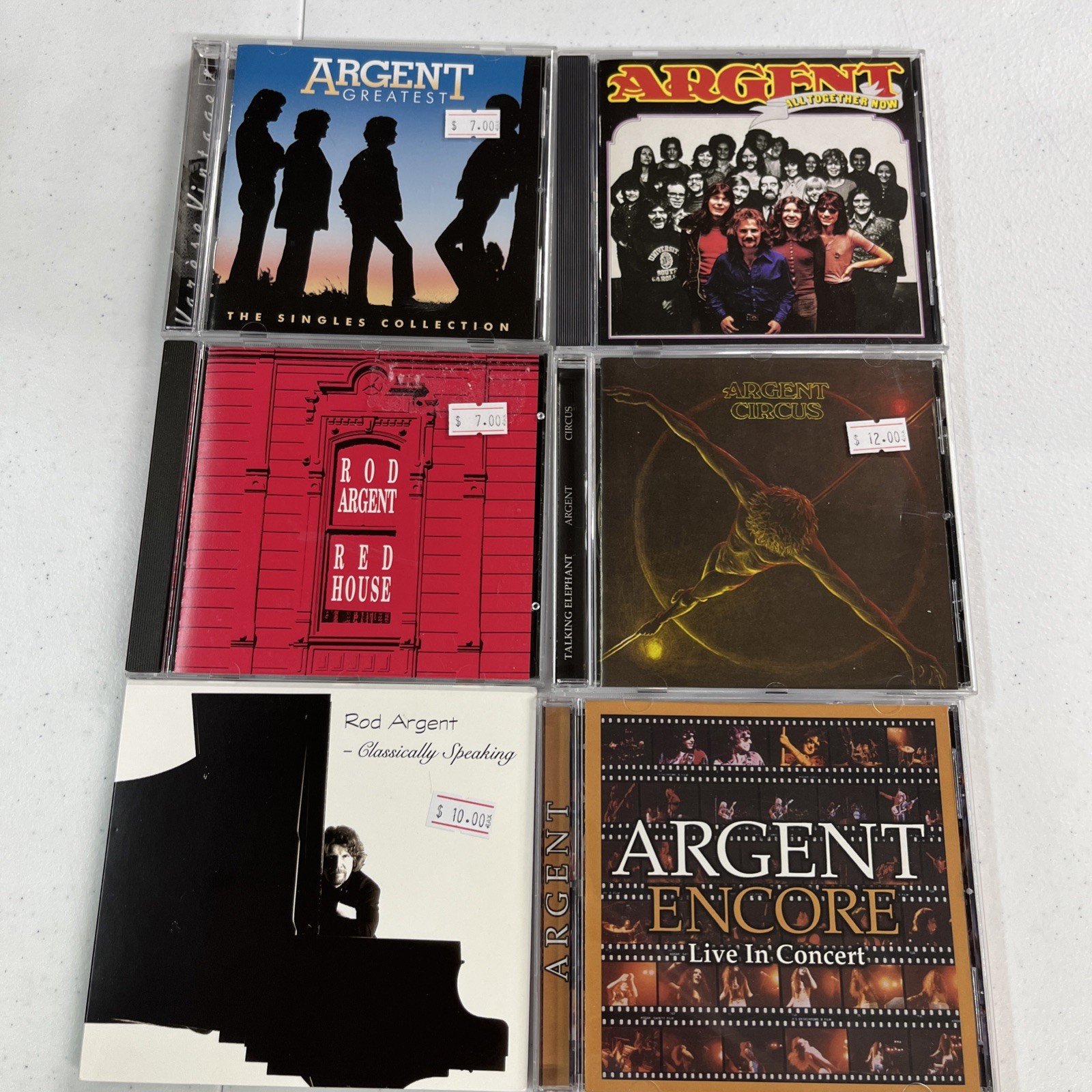 Argent 6 CD LOT SET ALL LIKE NEW