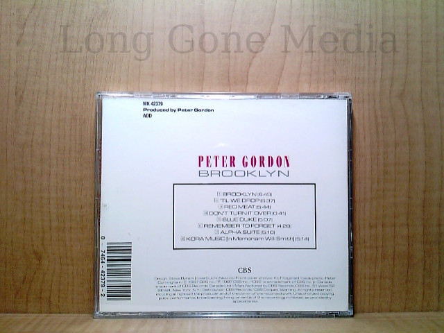 Brooklyn by Peter Gordon (CD, 1987, CBS)