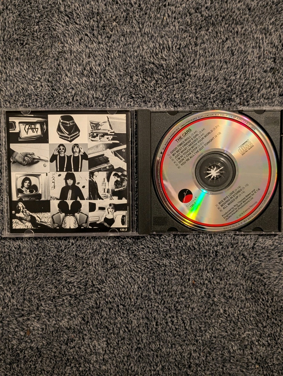 THE CARS Self-Titled | 1978 Elektra (135-2/64135-2) HDCD Remastered CD