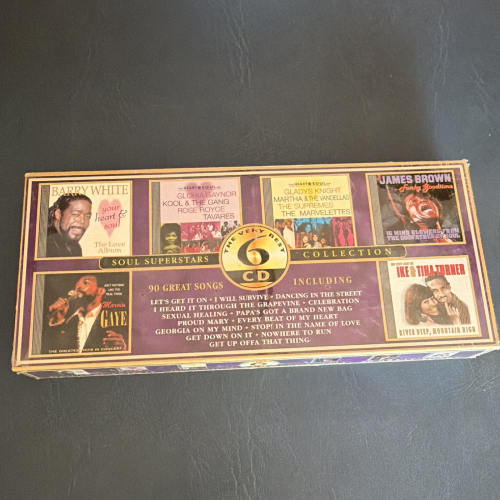 Barry White Gloria Gaynor James Brown 6 CD Box Set Soul Prism Leisure 2003 Comp…