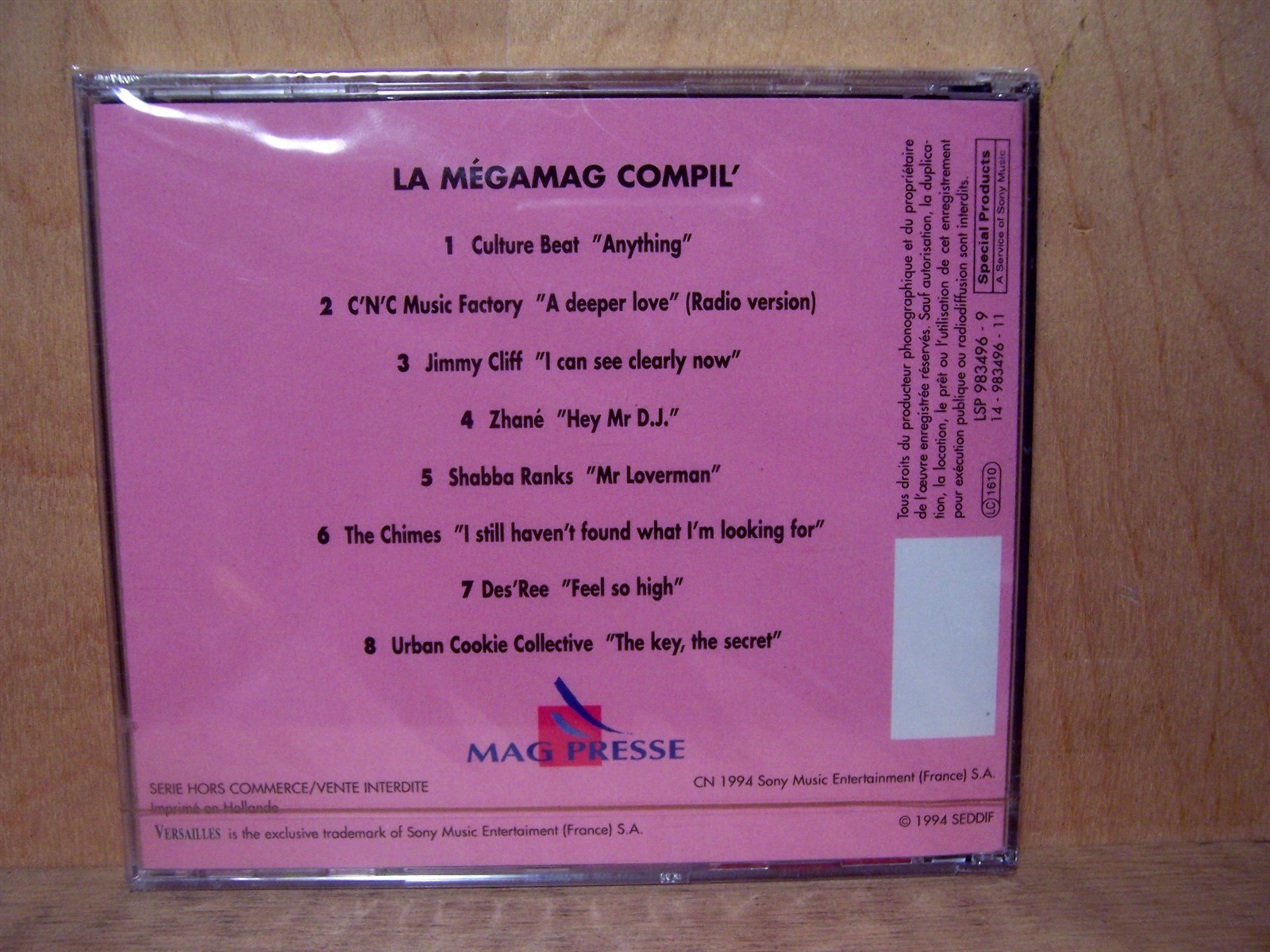 La MegaMag Compil' CD 1994 Sony France NEW Shabba Ranks Culture Beat + MORE