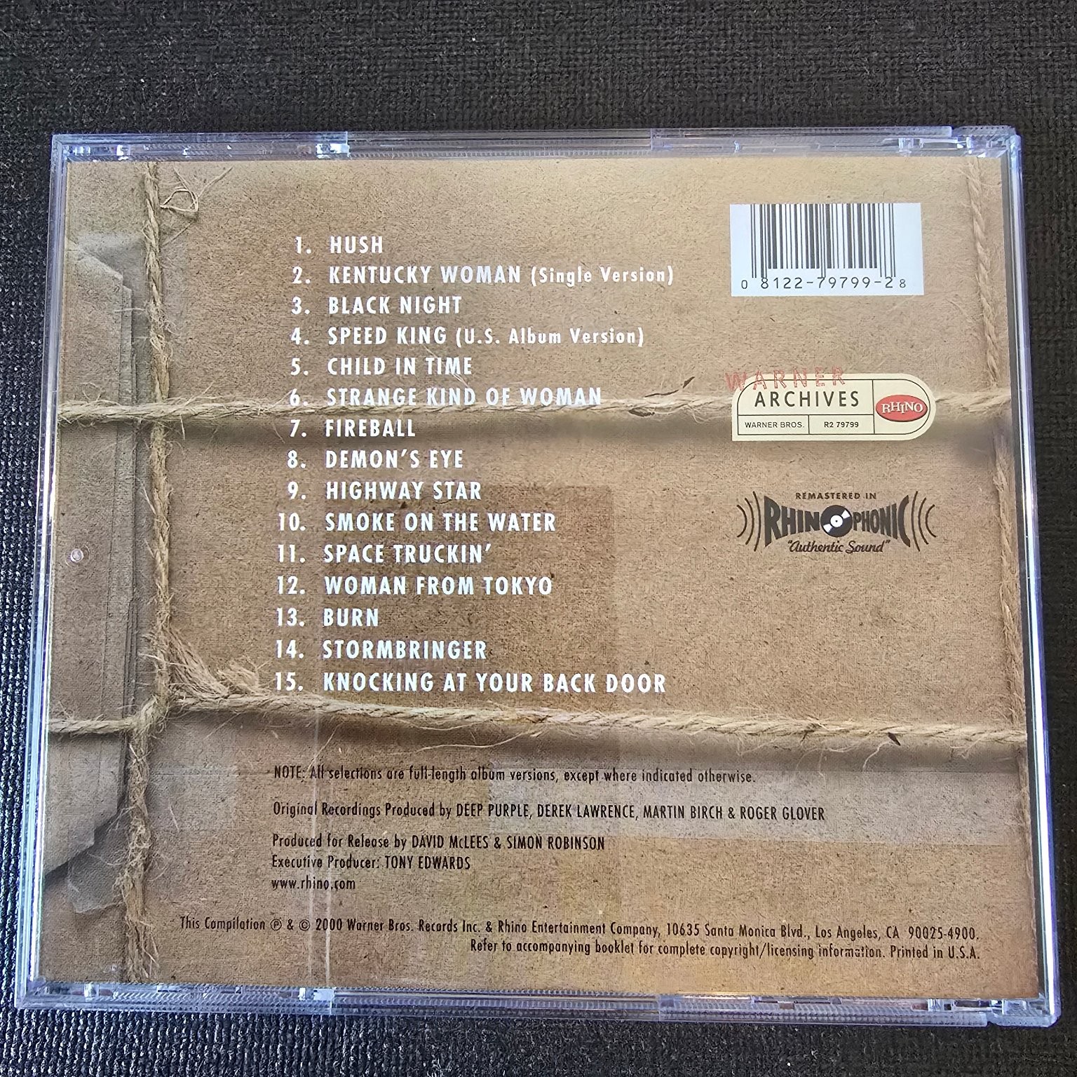 Deep Purple – The Very Best Of CD 2000 Rhino Warner Archives Rock Hits