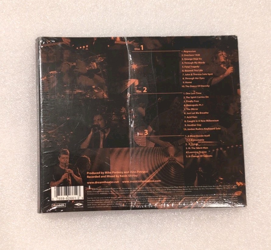 New 3CD! Dream Theater-Live Scenes From New York (2001) Original Cover Art, RARE