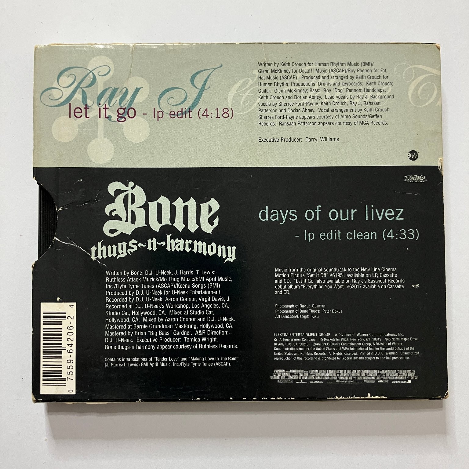 Ray J / Bone Thugs-n-Harmony – Let It Go / Days Of Our Livez CD Single 1996 R&B