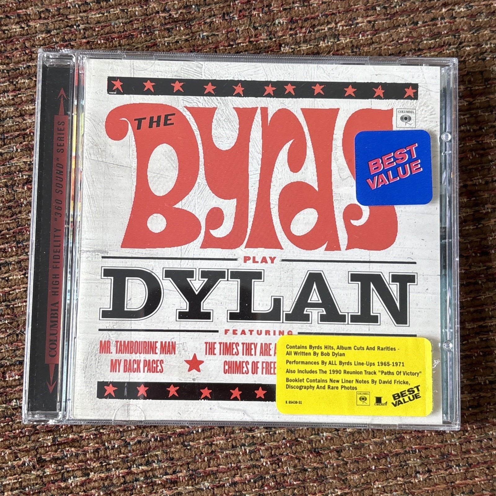 The Byrds Play Dylan - Music CD - The Byrds - 2008-01-05 - Legacy Recordings