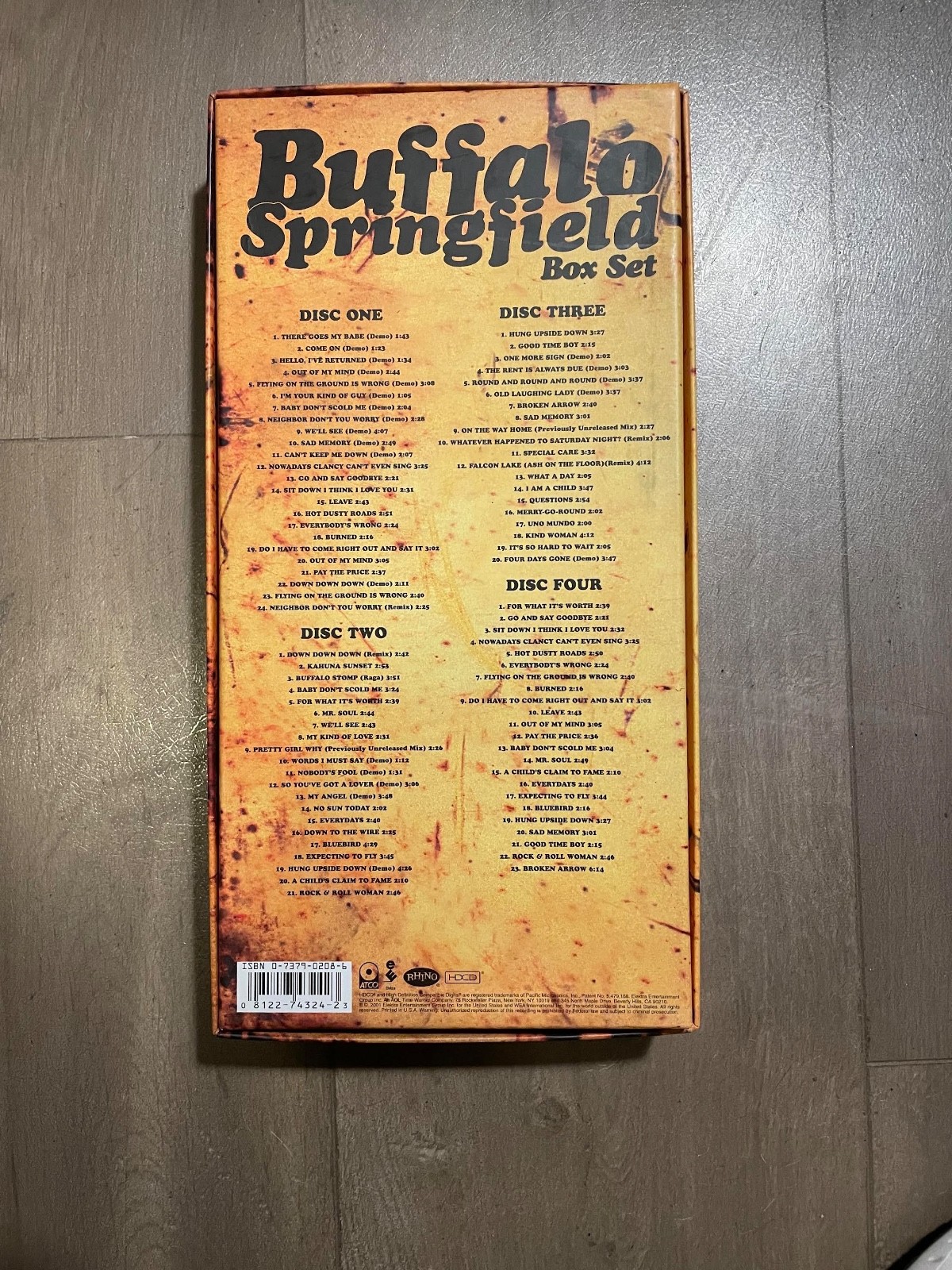 Buffalo Springfield Box Set Case Booklet Disc 1 + 2 Only Discs Mint Rhino 2001