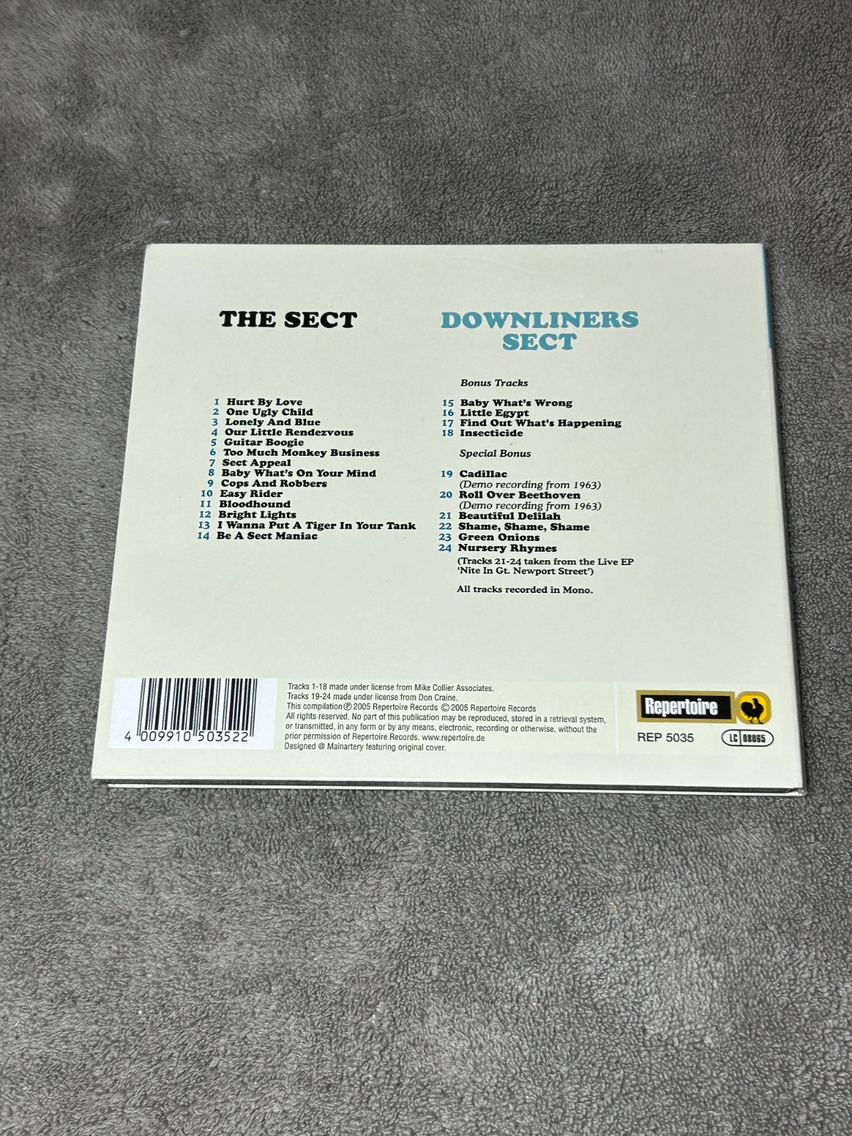 Downliners Sect - The Sect - Repertoire - VG - Garage Rock - Flat $5.00 Shipping