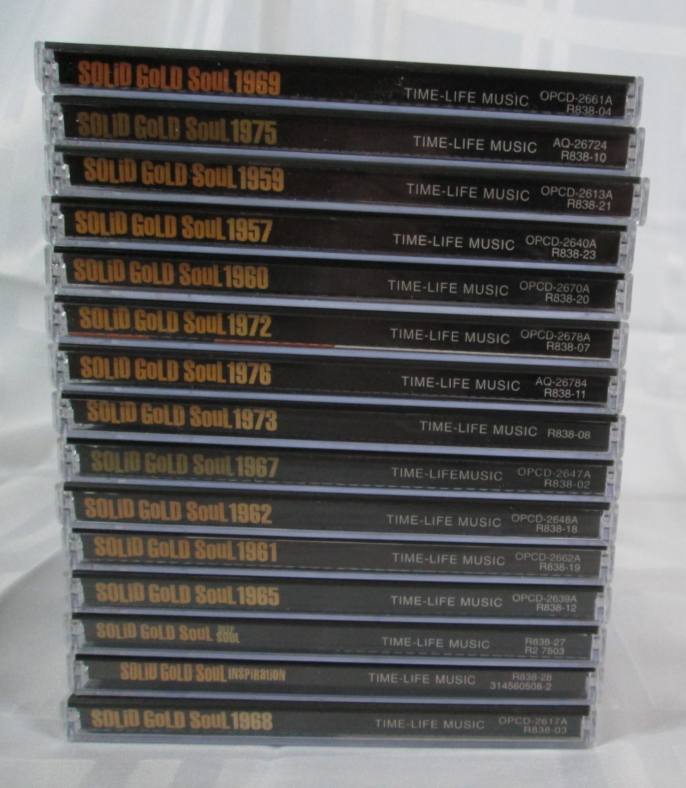 CD Lot Of 15 Solid Gold Soul Time-Life Compilations - Includes 1950s To 1970s