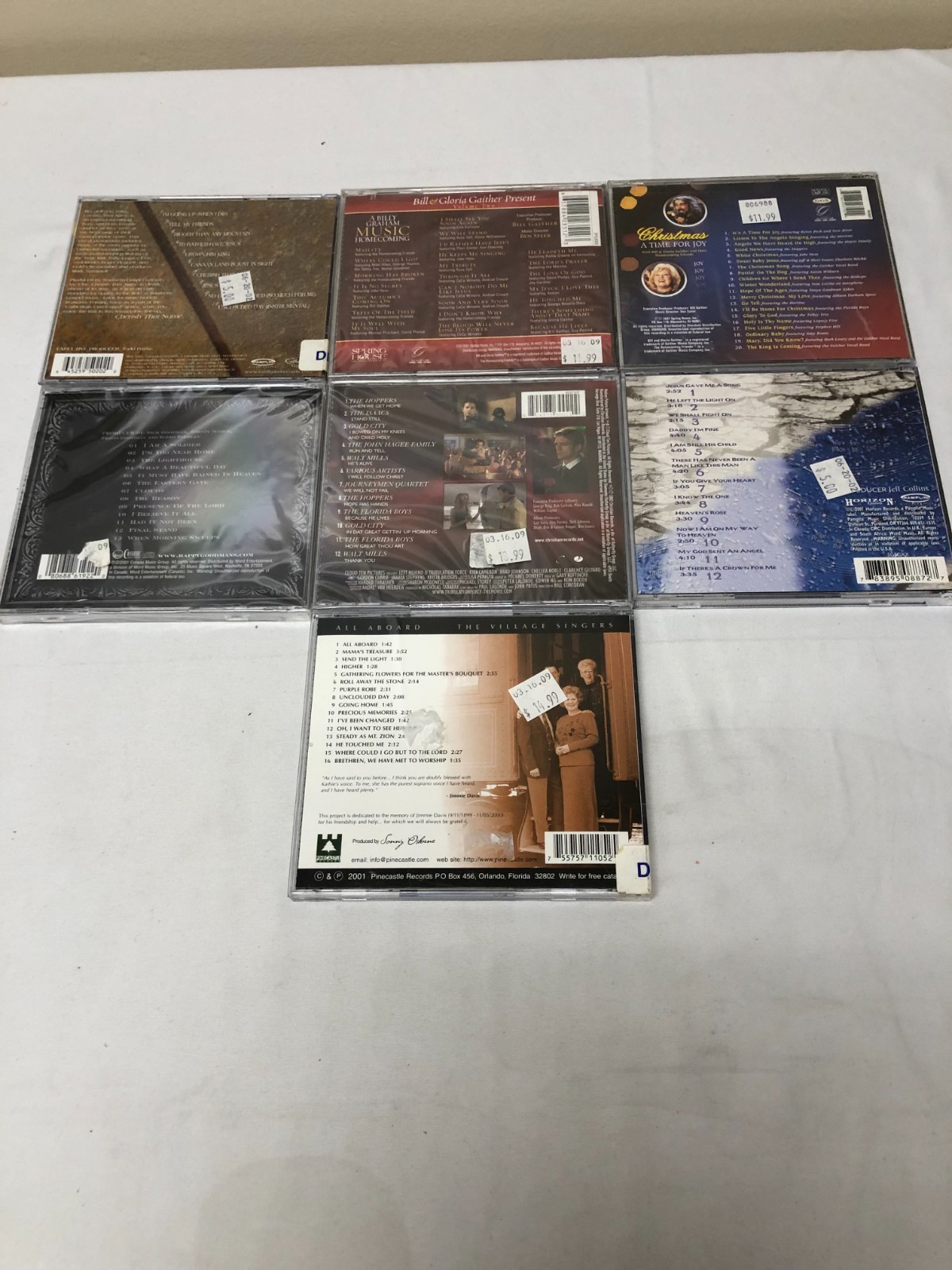 Southern Gospel CD Lot-Cathedral Quartet-The Gaithers-The Goodmans-Squire Parson