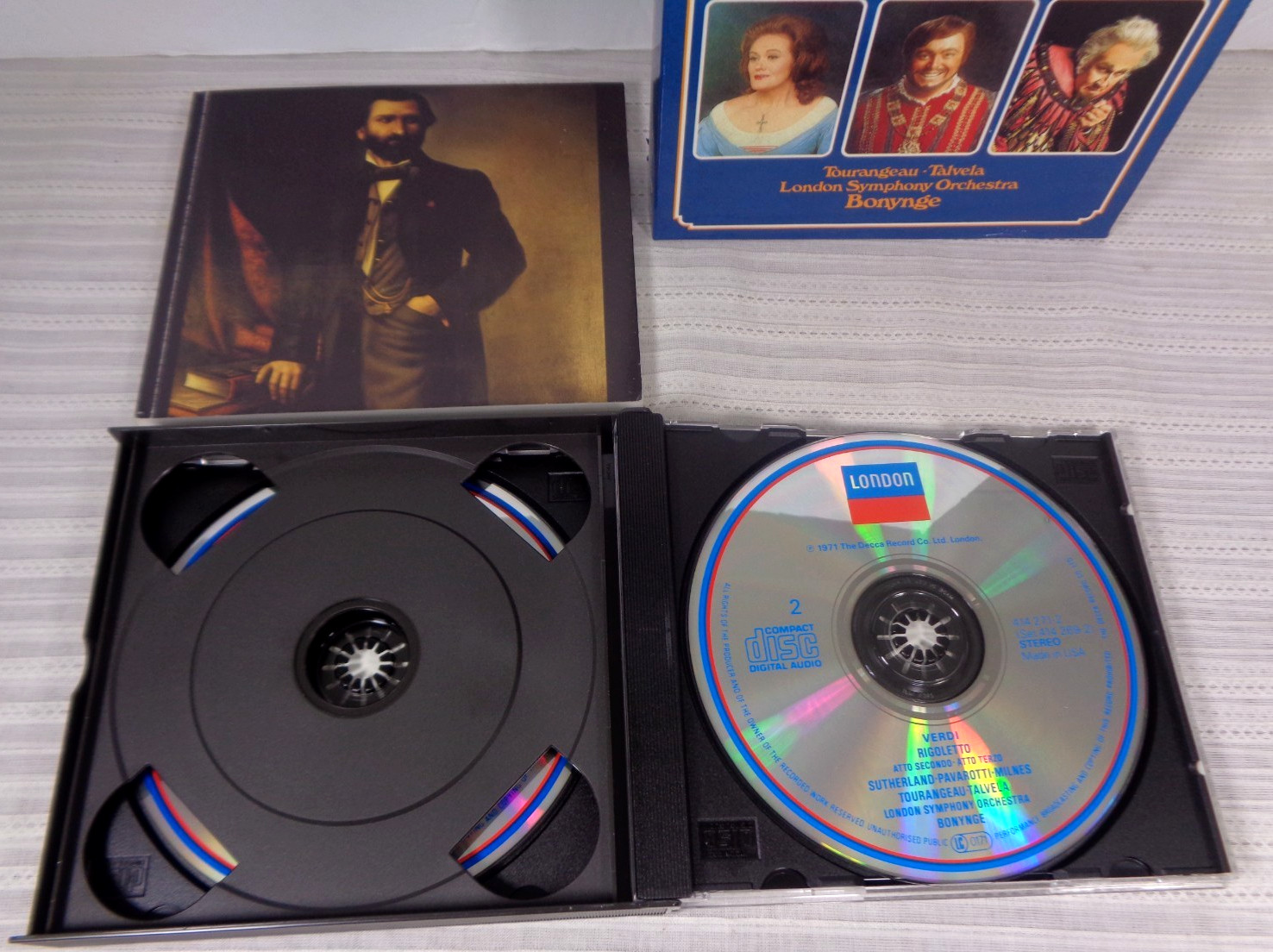 Verdi: Rigoletto (2 CDs, 1985, London) Pavarotti/Sutherland/London Symphony VG!