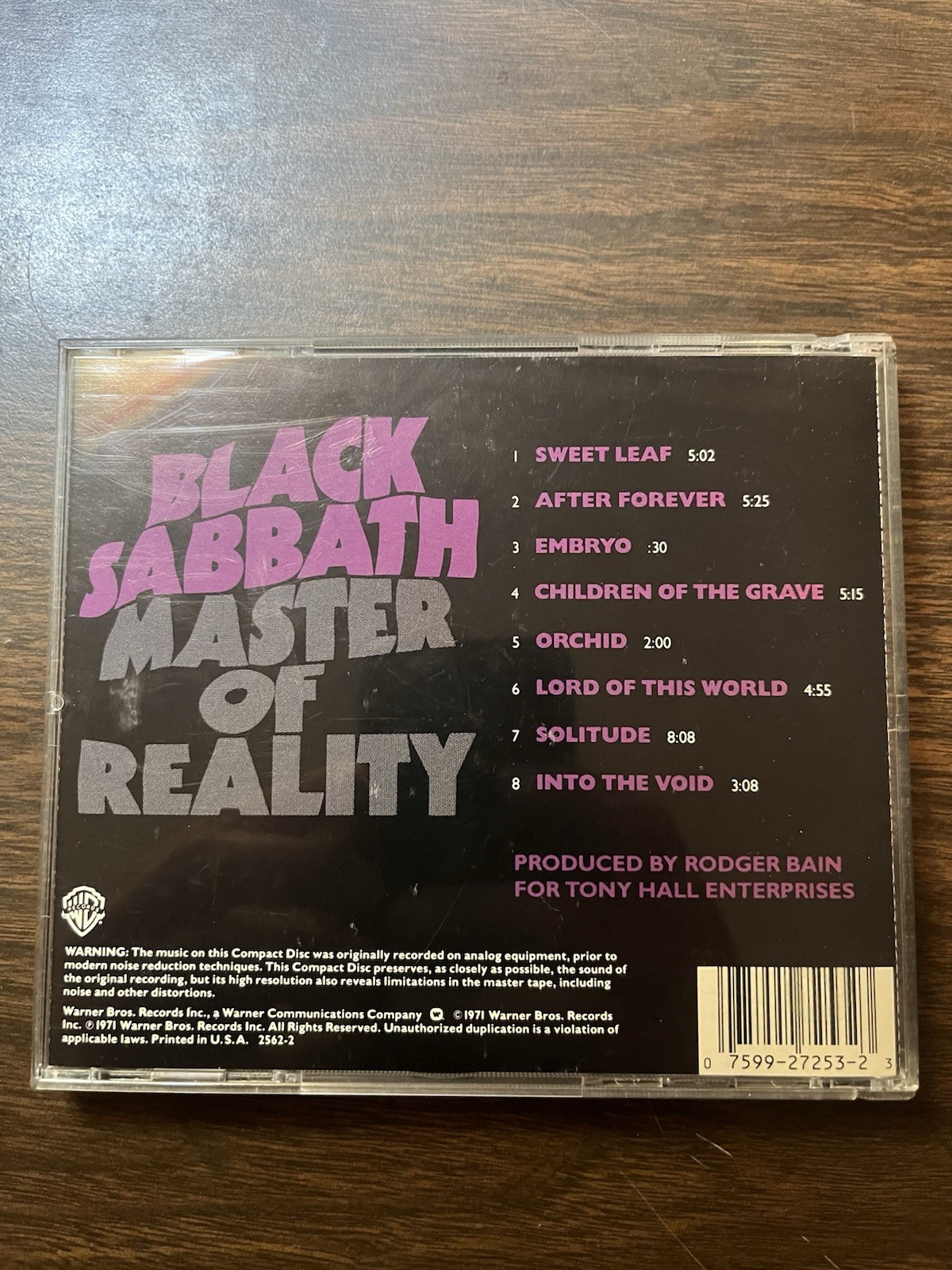 Lot of 3 Black Sabbath CDs Master of Reality(27253-2),Live at Last (6001-2)