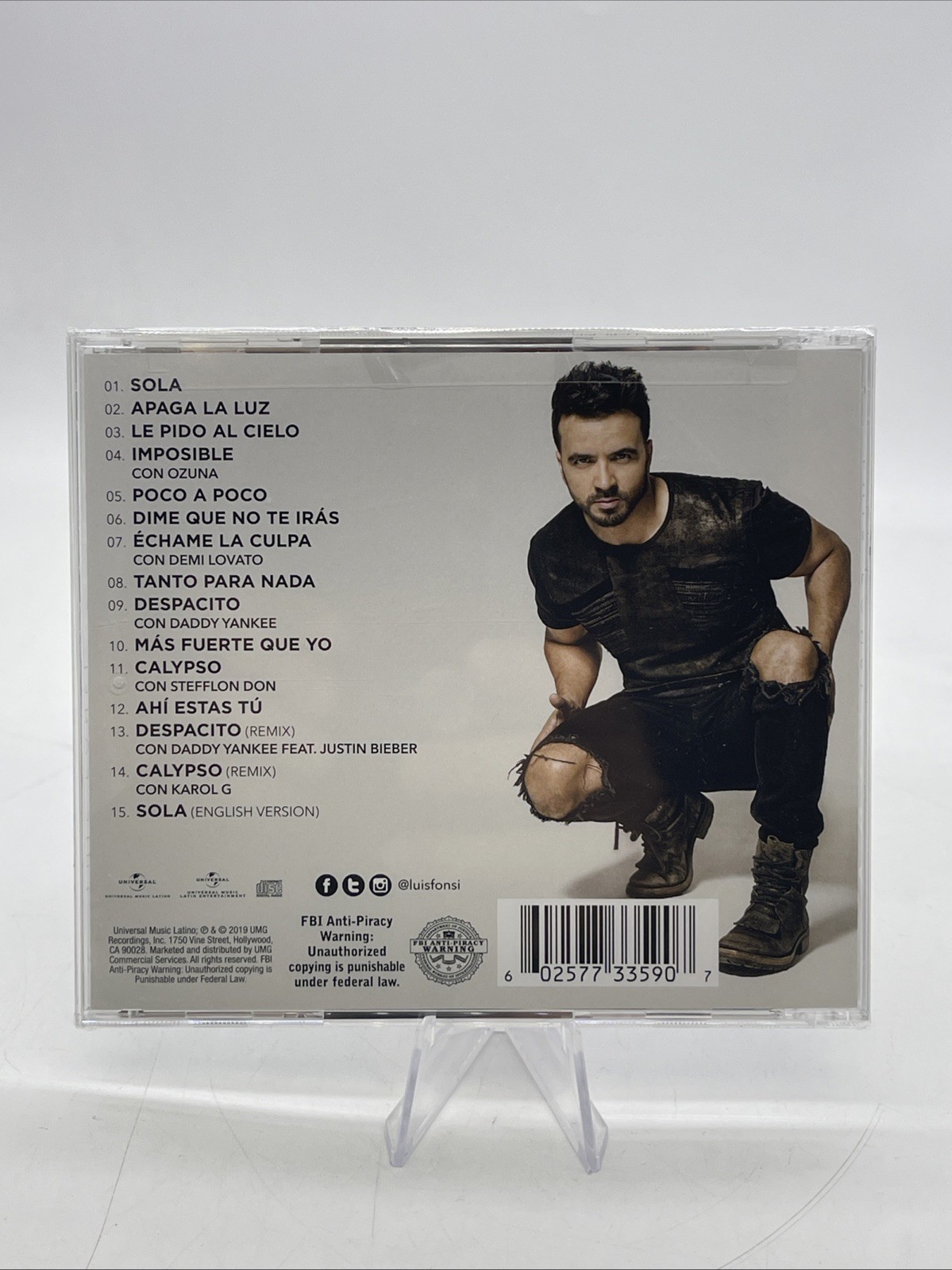 Luis Fonsi - Vida - CD Album 2019 Universal Music Latino Despacito