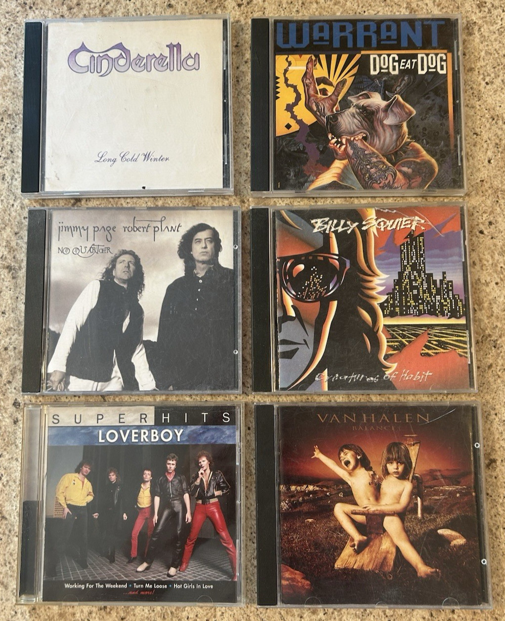 Hard Rock/Rock Music CD Lot Of 32 Different Titles (Mostly 1980’s Era)