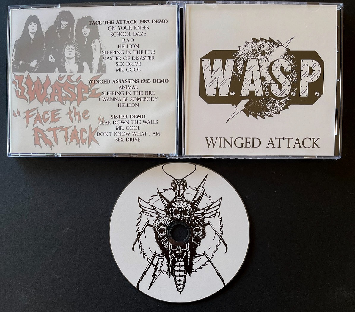 W.A.S.P. Winged Attack DEMOS cd SISTER Winged Assassins FACE THE ATTACK 82 Wasp