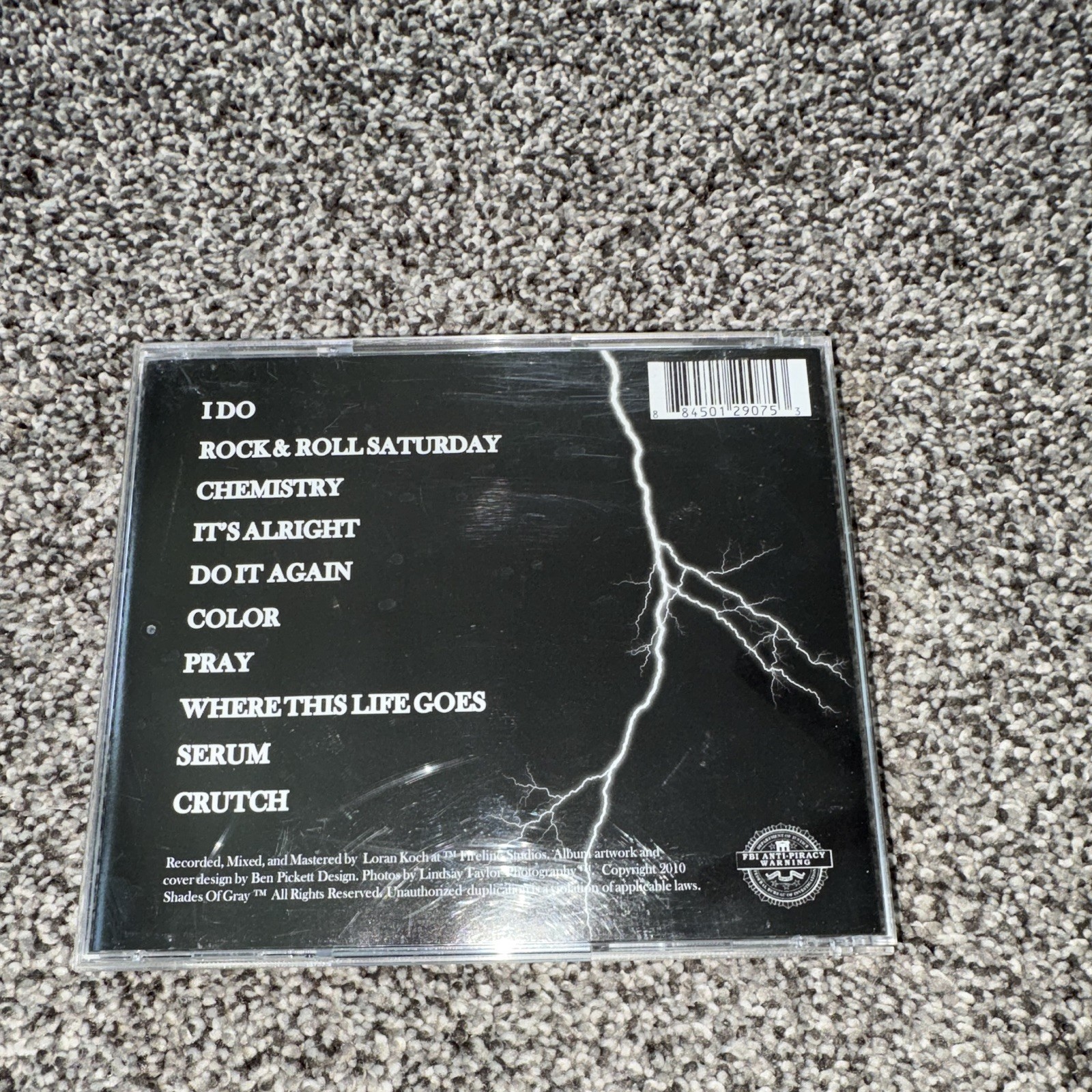 Shades Of Gray - Chemistry CD Album Rock Third Man Records 2010 Jewel Case