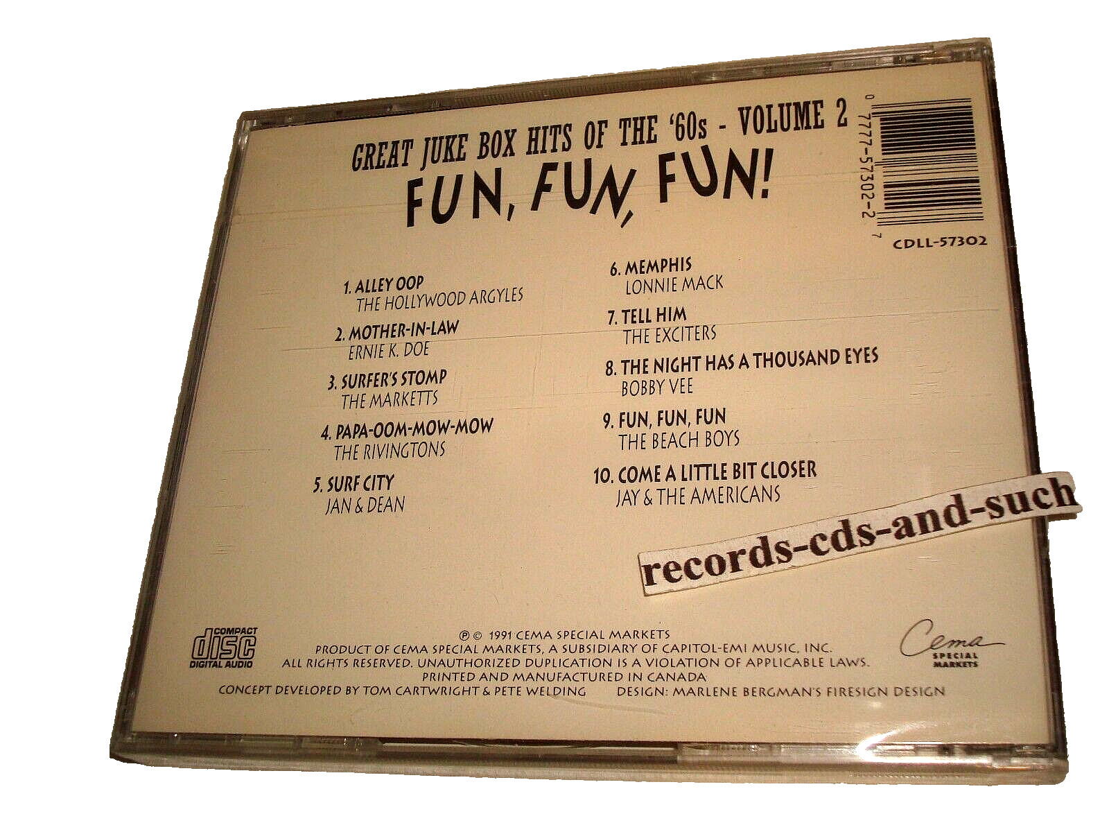 Various-Great Jukebox Hits of the 60's, Vol. 2 : Fun, Fun, Fun! [NEW SEALED CD