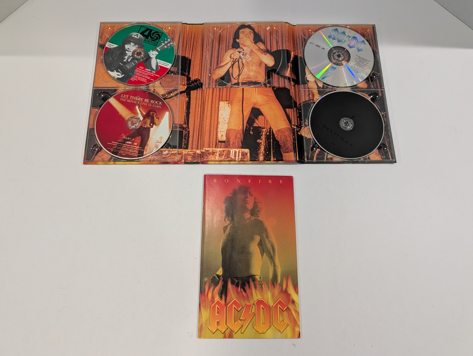 AC/DC Bonfire 4 CD Box Set With Booklet Epic Records 2003 **READ**