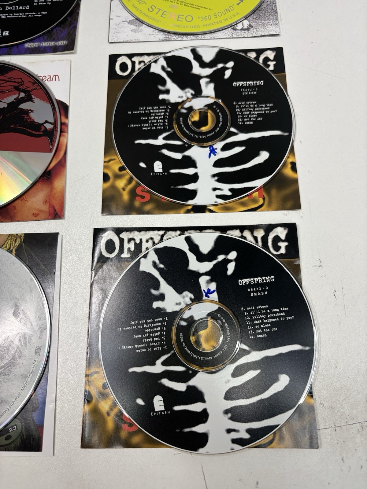 8 CD Lot 90s Alt Rock Pearl Jam Alice in Chains Offspring RHCP Alanis No Cases