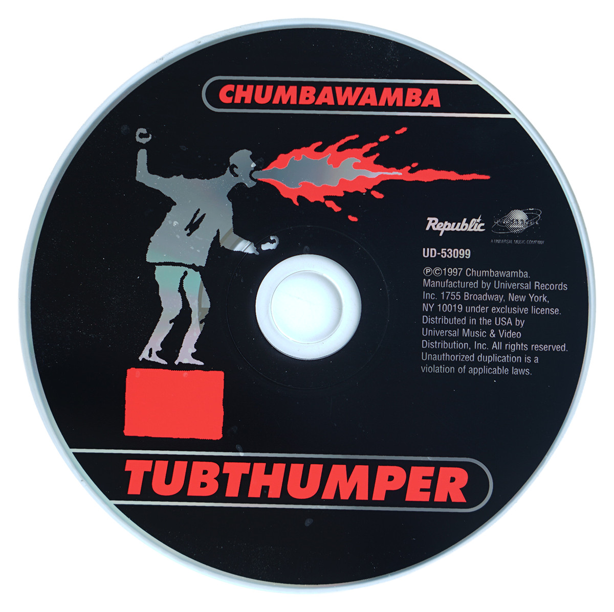 Chumbawamba – Tubthumper CD 1997 Republic Records Alt Rock Pop