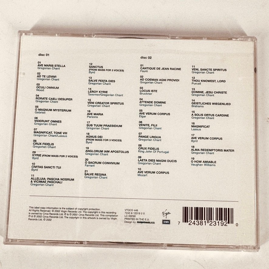 Gregorian Chillout 2 CD 2002 Virgin Records Classical Ambient New Age