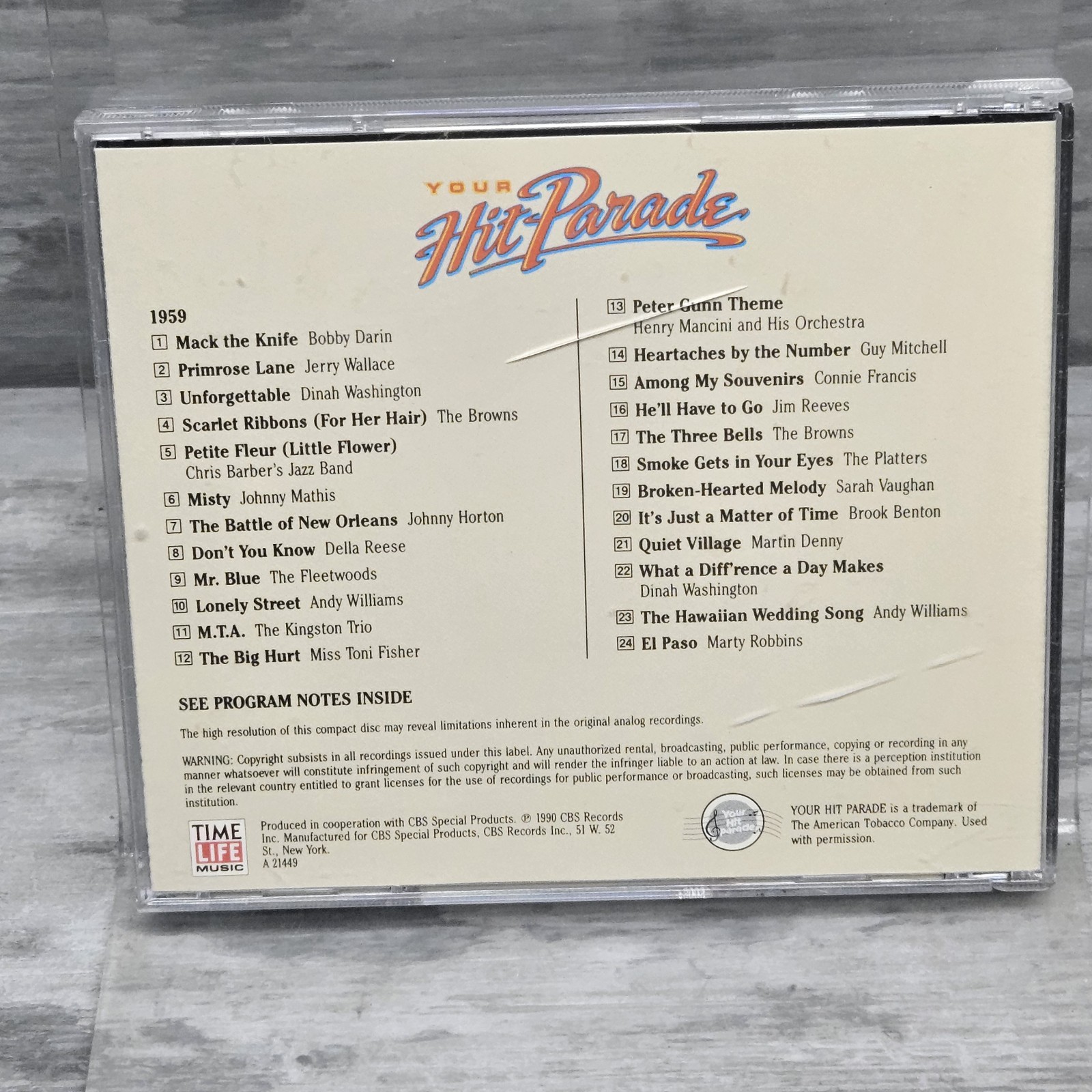 Time Life Your Hit Parade CD Lot (6) 1950s 1950 1951 1952 1953 1955 1959