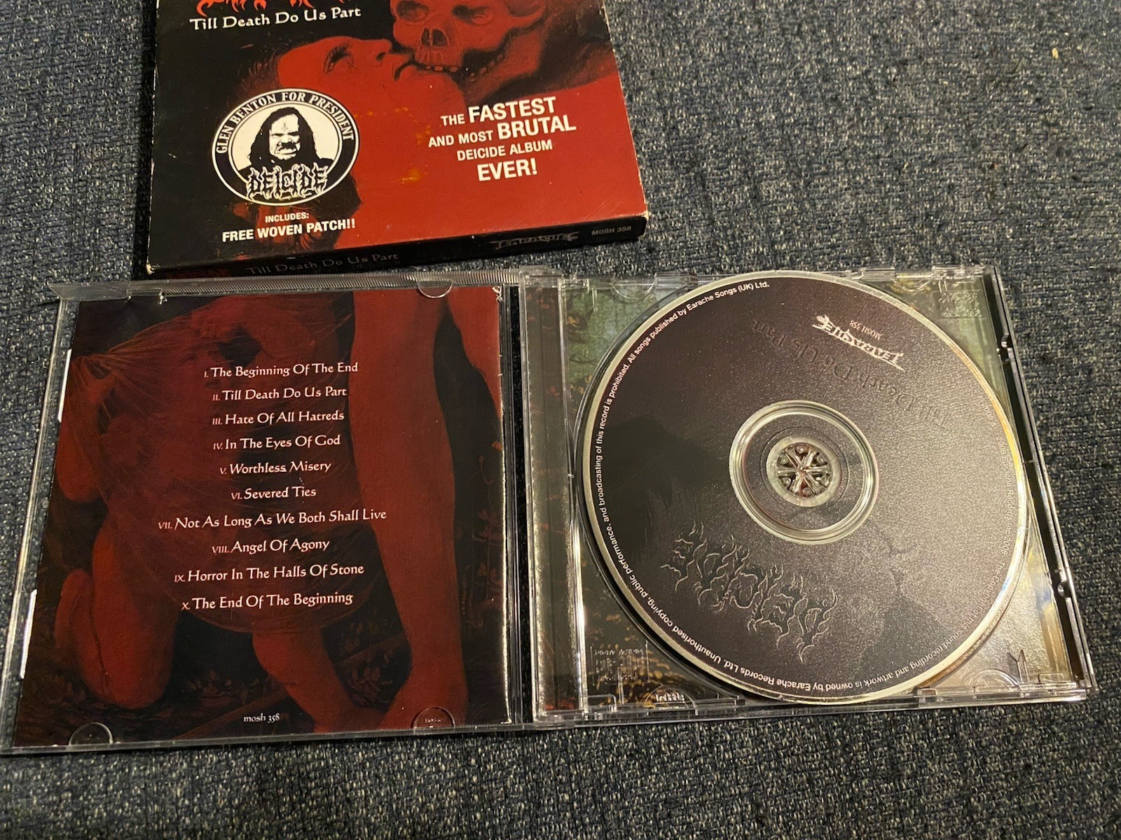 Deicide - Till Death Do Us Part CD 2008 Earache Records Limited Edition Release