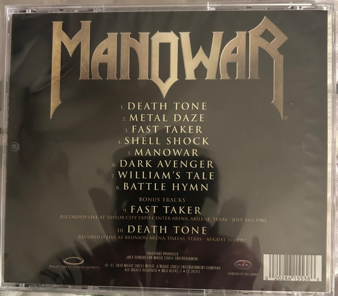 MANOWAR BATTLE HYMNS MMXI CD NEW & SEALED/REMASTERED/BONUS TRACKS!