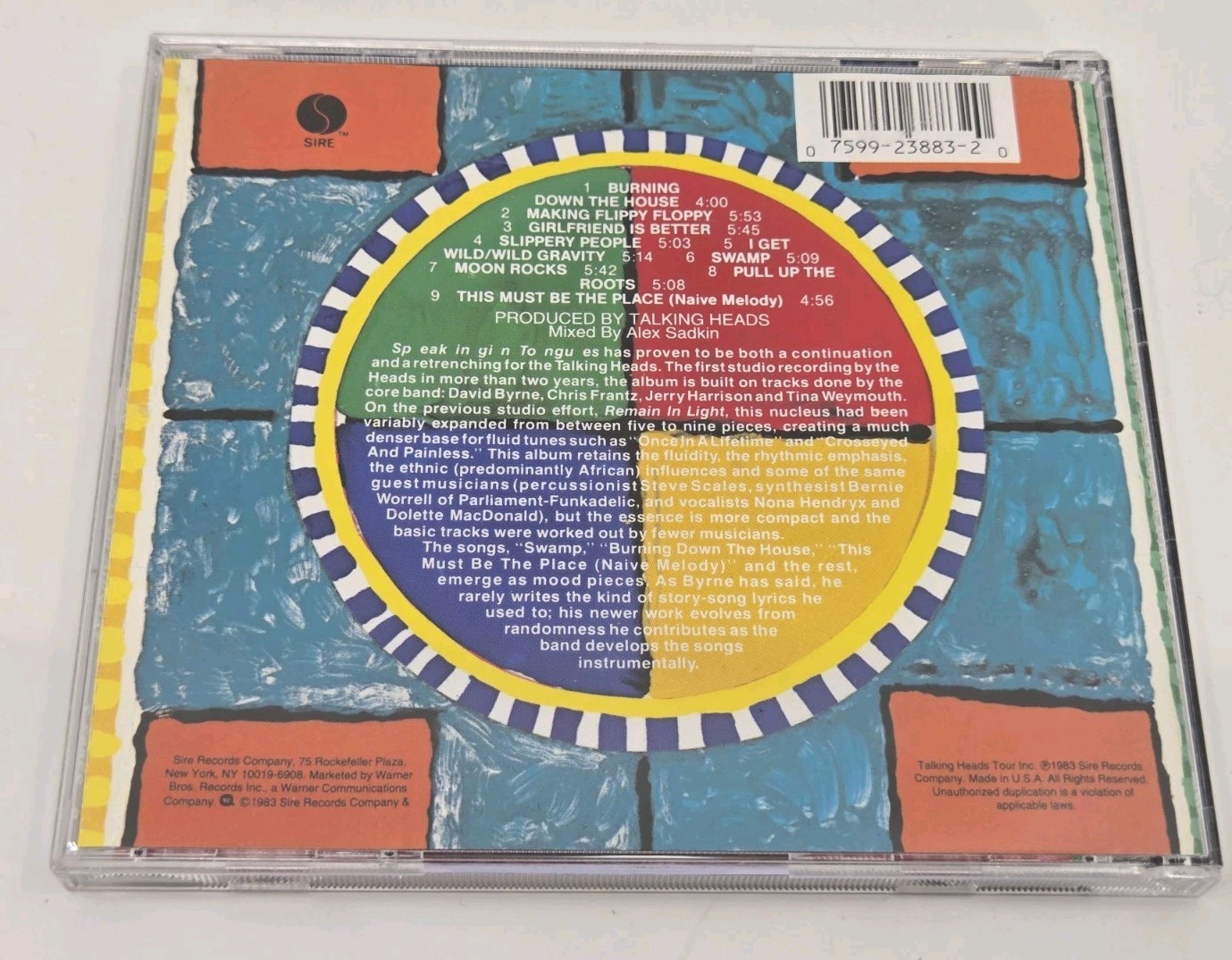 Talking Heads - Speaking In Tongues (CD, 1983) Album