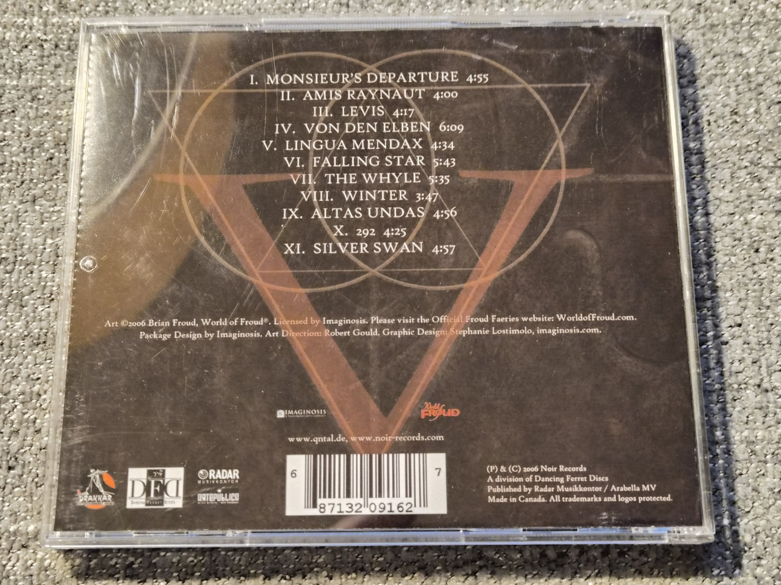 (209) Qntal – Silver Swan CD 2006 Noir Records Gothic Medieval Ambient