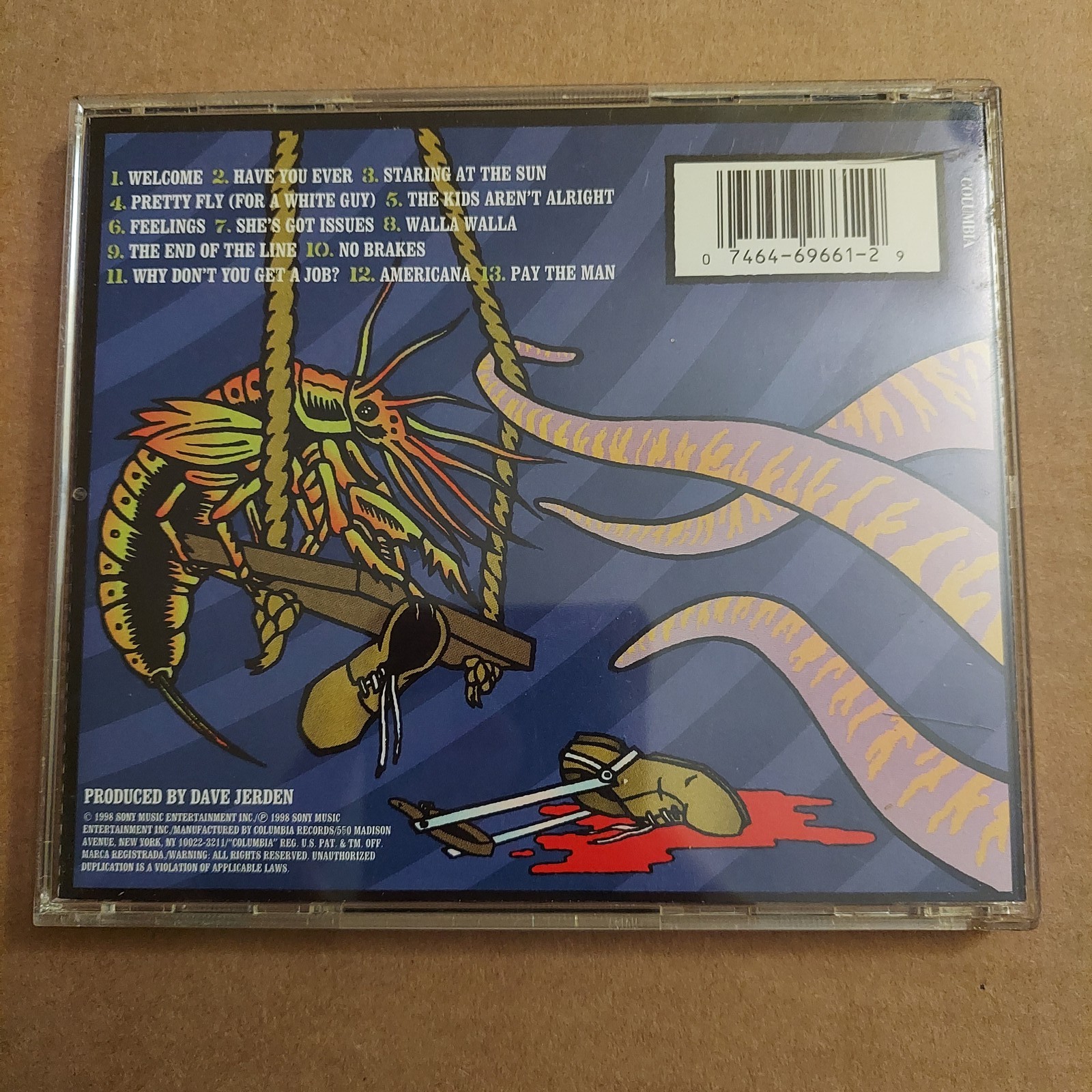 The Offspring Americana CD 1998 Columbia Rock Punk Alternative Album VG+
