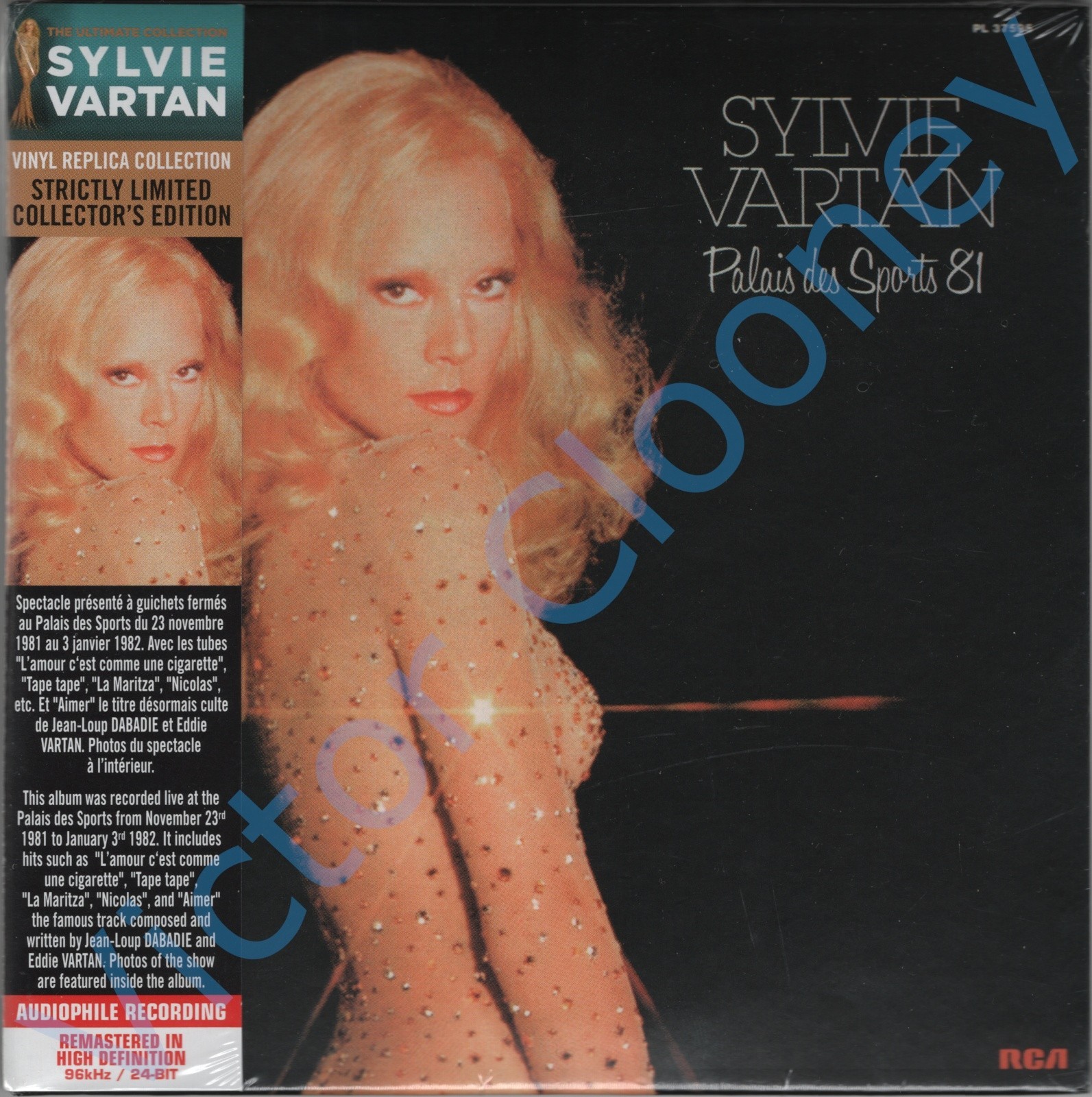 SYLVIE VARTAN Palais Des Sports '81 2013 CULT FACTORY Limited RMST Mini-LP 2-CD