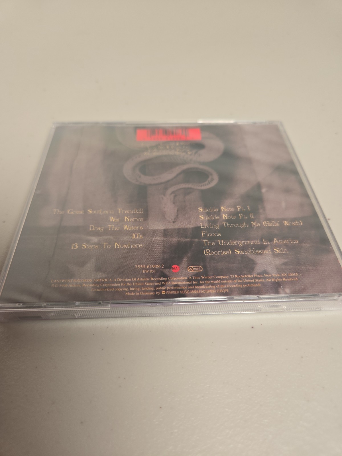 Pantera The Great Southern Trendkill CD Rock Album 1996 EastWest Jewel Case