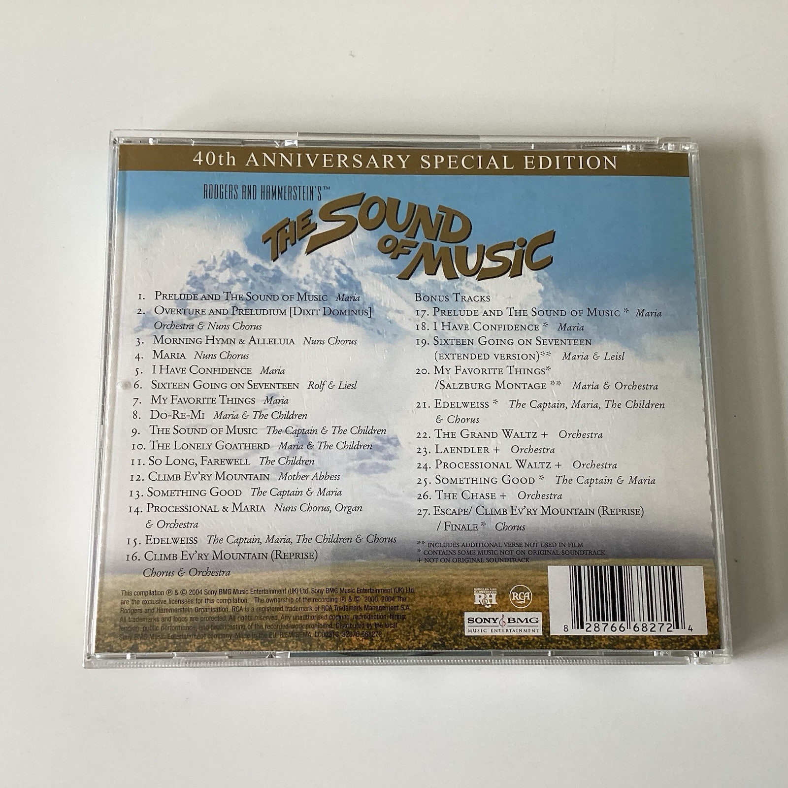 CD Album The Sound of Music 40th Anniversary Edition Sony/BMG