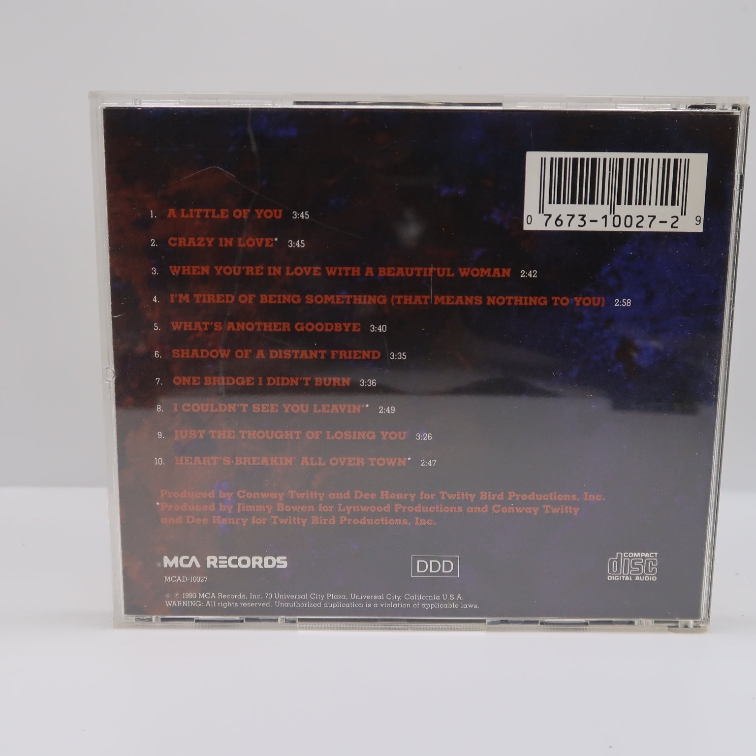 Conway Twitty – Crazy In Love CD 1990 Country MCA Records