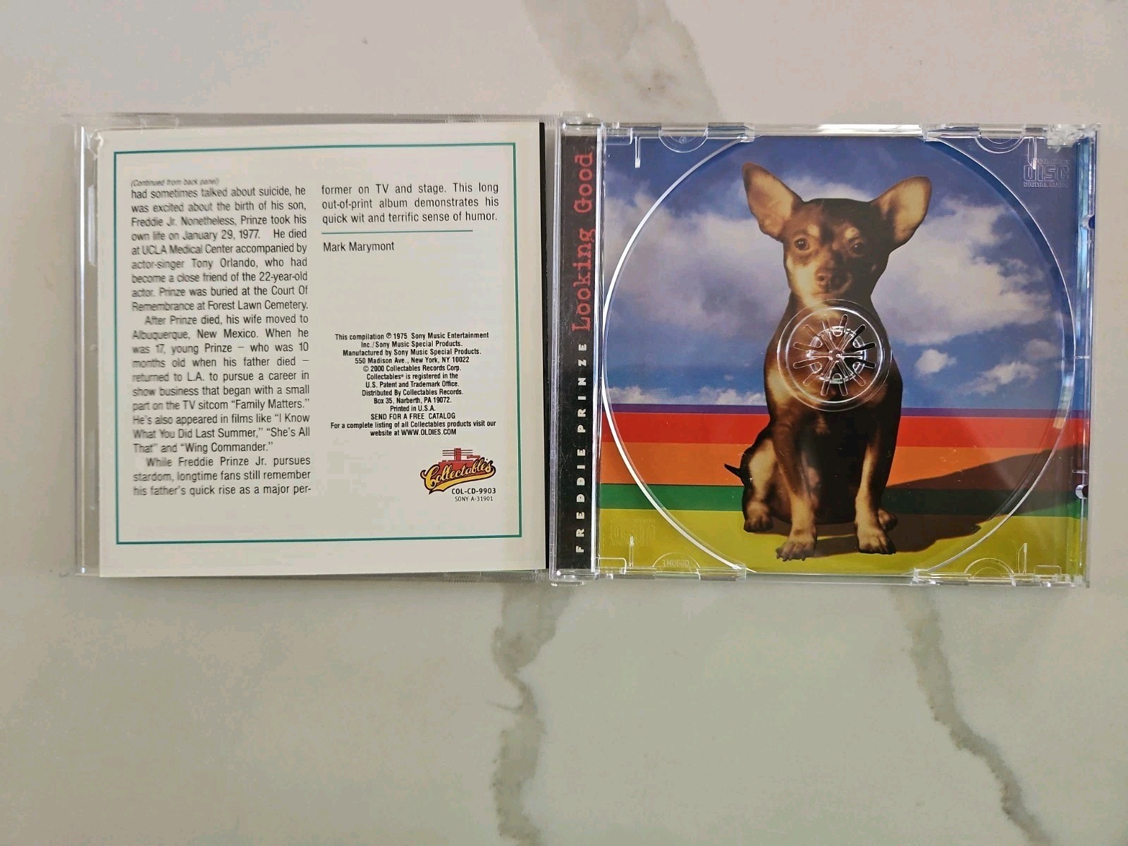 FREDDIE PRINZE / LOOKING GOOD *VERY RARE HARD TO FIND CD ON COLLECTABLES LABEL