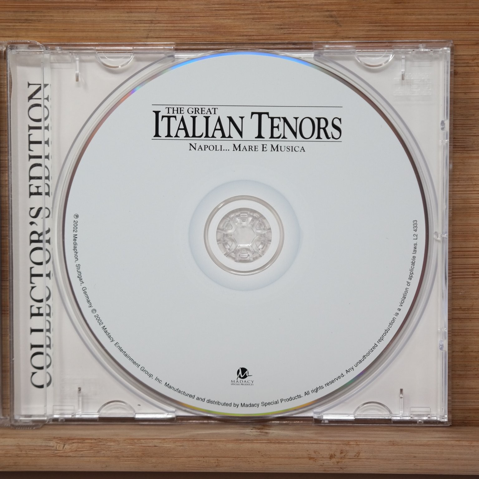 Classic Gold The Great Italian Tenors CD Napoli Mare E Musica 75 Min
