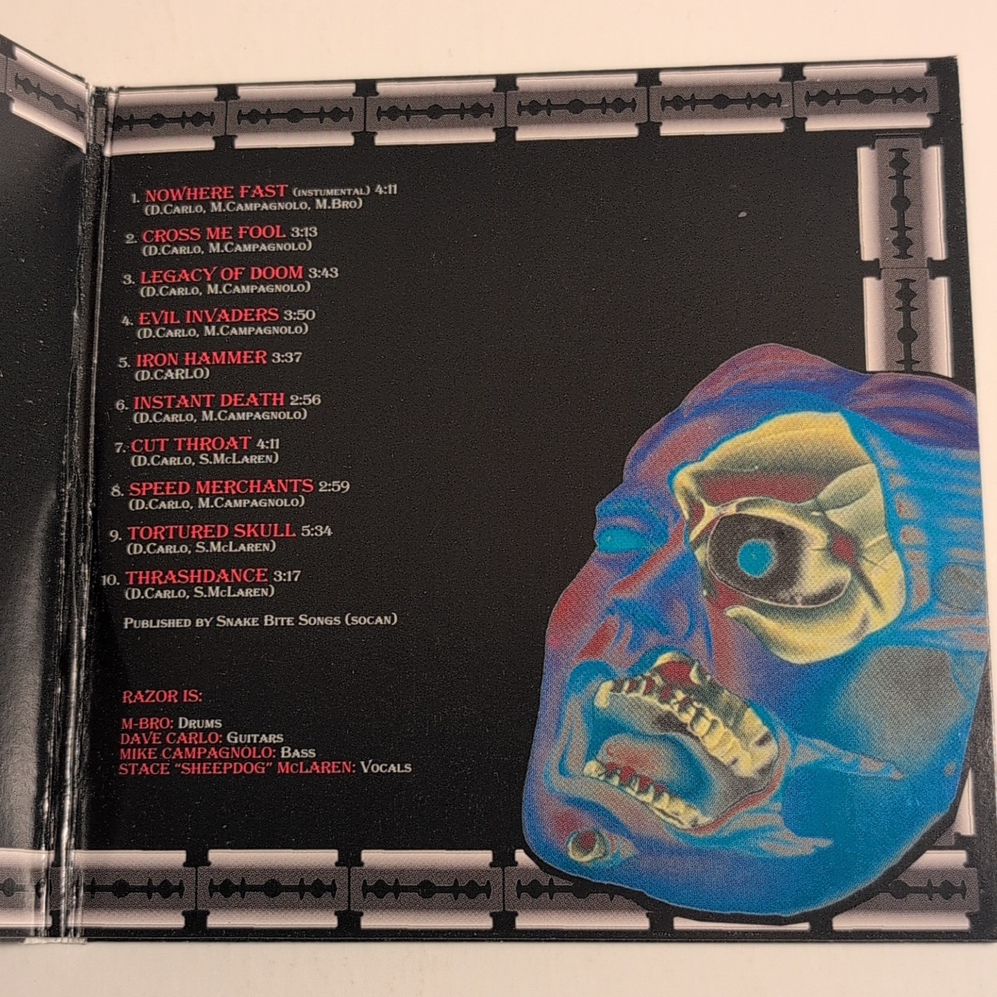 Razor - Evil Invaders CD ATM-0112 Thrash Speed Metal Canada Reissue Digipak