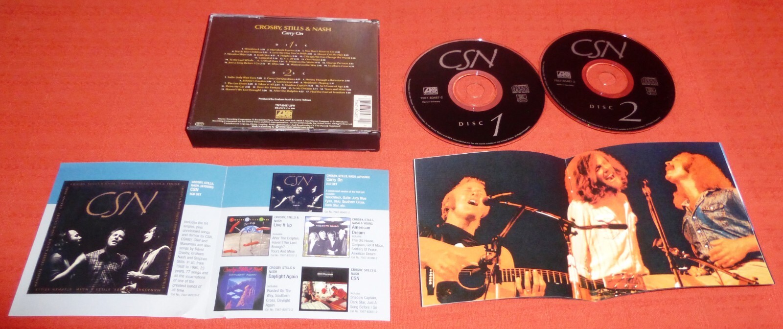 CROSBY STILLS & NASH (CSN) CD X 2 (IN DOUBLE JEWEL CASE) - CARRY ON